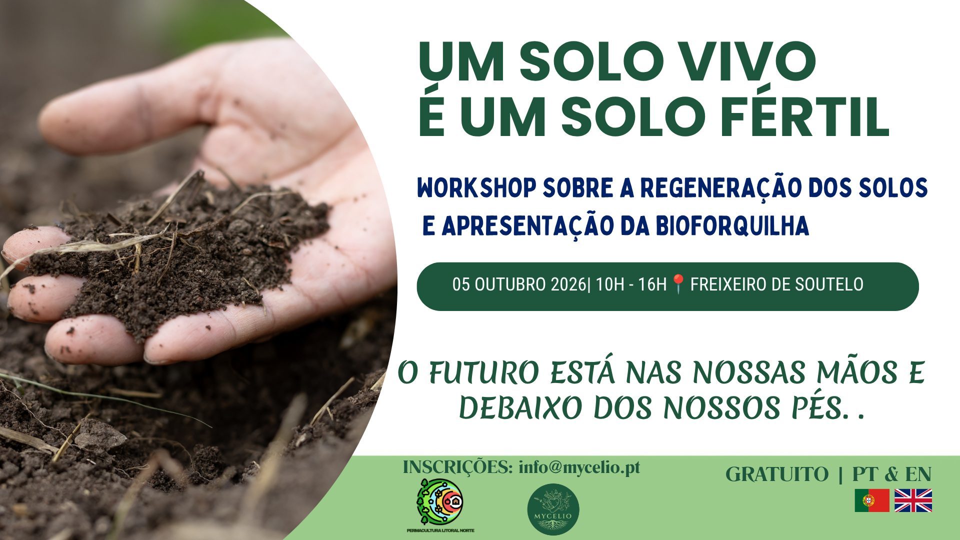 Logo UM SOLO VIVO É UM SOLO FÉRTIL